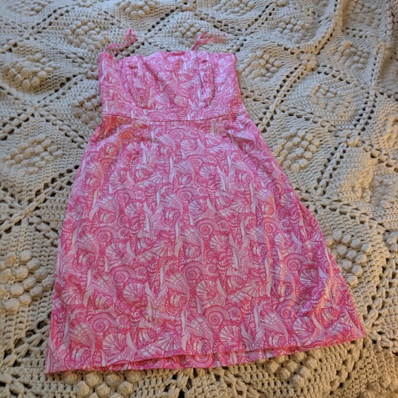 Vineyard Vines Shells all over strapless dress 0 - Picture 3 of 8